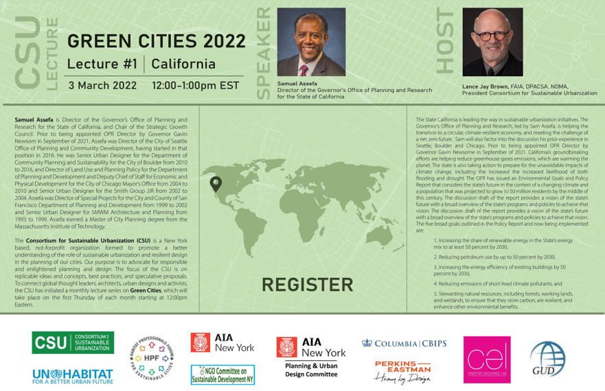Please join us in just a few minutes to discuss the future of #sustainablecommunities and new approaches in #California.  The <a href="/CSU_org/">Consortium for Sustainable Urbanization</a> in conversation with <a href="/Samassefa/">Samuel Assefa</a> head of CA's Office of Planning and Research - w/ @castroco <a href="/liebman_t/">Theodore Liebman</a> <a href="/DaneiCesario/">#开云体育 #百家乐 #米兰体育 #竞技宝 #巴塞罗那 #排列3 #极速时时彩 #OB真人</a> …sortiumforsustainableurbanization.org/2022/02/march-…