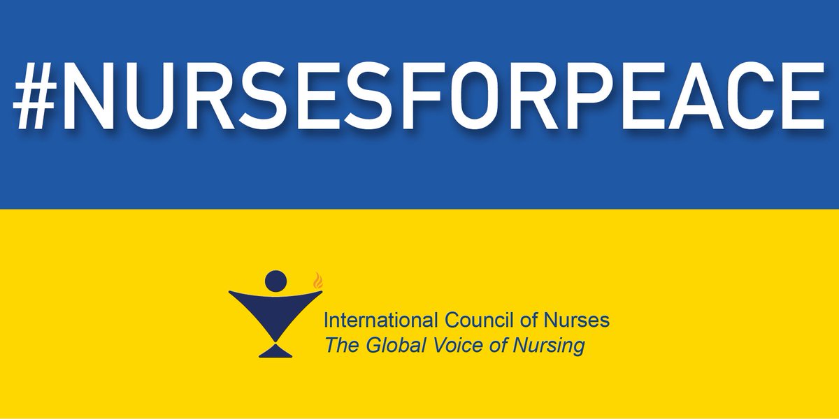 ICNurses's tweet photo. Show your support for #Ukraine and sign today the statement put out by ICN, @EFNBrussels, &amp; #EFNNMA demanding protection of #healthcare and an end to hostilities in Ukraine. Sign the statement and support the #nursesforpeace campaign here: https://t.co/OQyMGUcYfu https://t.co/ezoVcfzNMc