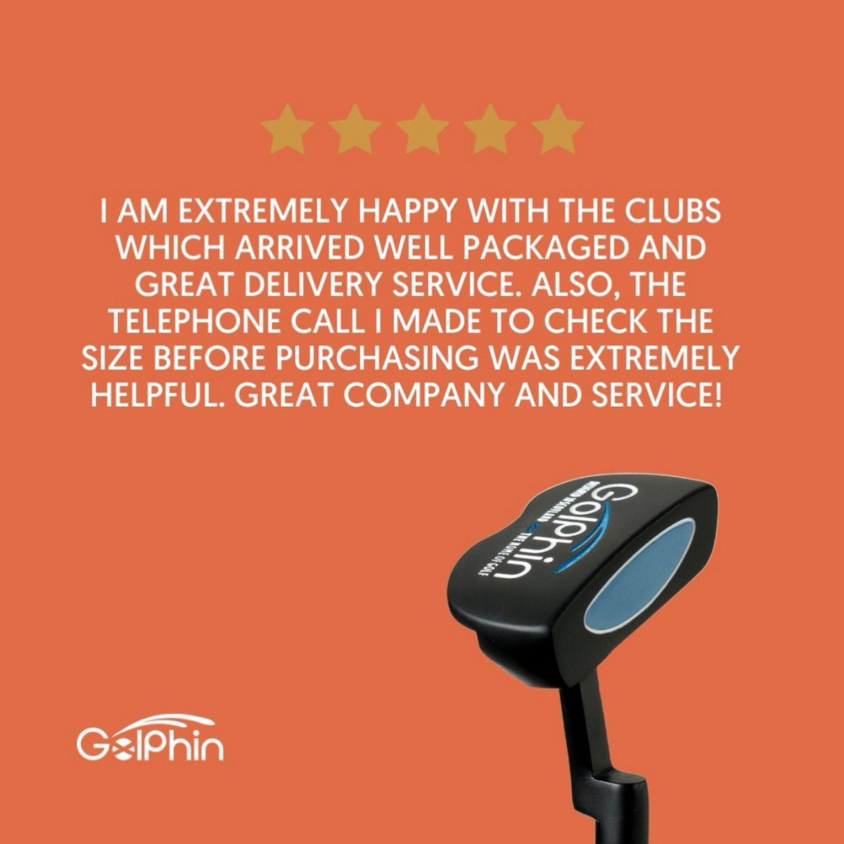 ⭐⭐⭐⭐⭐ A customer’s recent review about their service with GolPhin! ⛳