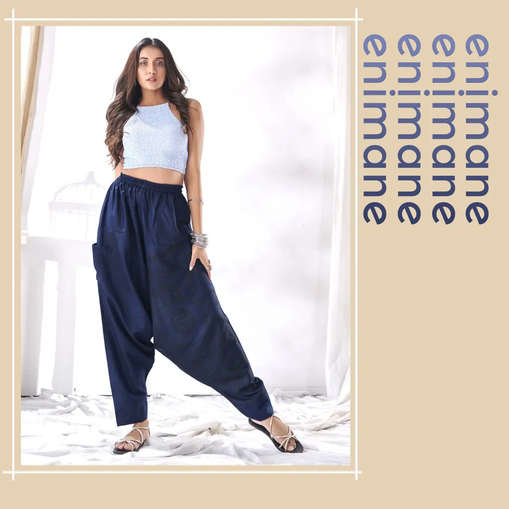 𝘼𝙢𝙖𝙯𝙞𝙣𝙜 𝙐𝙣𝙞𝙦𝙪𝙚 𝙃𝙖𝙧𝙚𝙢 𝙋𝙖𝙣𝙩𝙨 𝙢𝙖𝙙𝙚 𝙛𝙧𝙤𝙢 𝙩𝙝𝙚 𝙄𝙣𝙙𝙞𝙖. 
Experience Ultimate Comfort with our unisex Harem Pants!✨ 
❤️❤️ 
Contact : +91 9099981181 
email : infoenimane@gmail.com