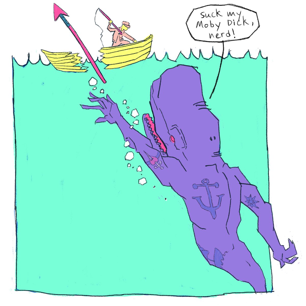 "moby dick"
20/20 editions
0.8 TEZ
teia.art/objkt/659087

#NFT #nftart #CleanNFT #tropicalted #tezos #tezosart #XTZ