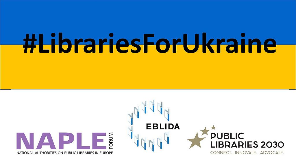 eblida's tweet photo. #LibrariesForUkaraine We are gathering information about Statements/Appeals, available services, activities provided by #EU #libraries in #solidarity for the refugees from Ukraine! https://t.co/9o1XUcO5qS @NAPLEforum @LibrariesEU https://t.co/x0CP7EFdHC