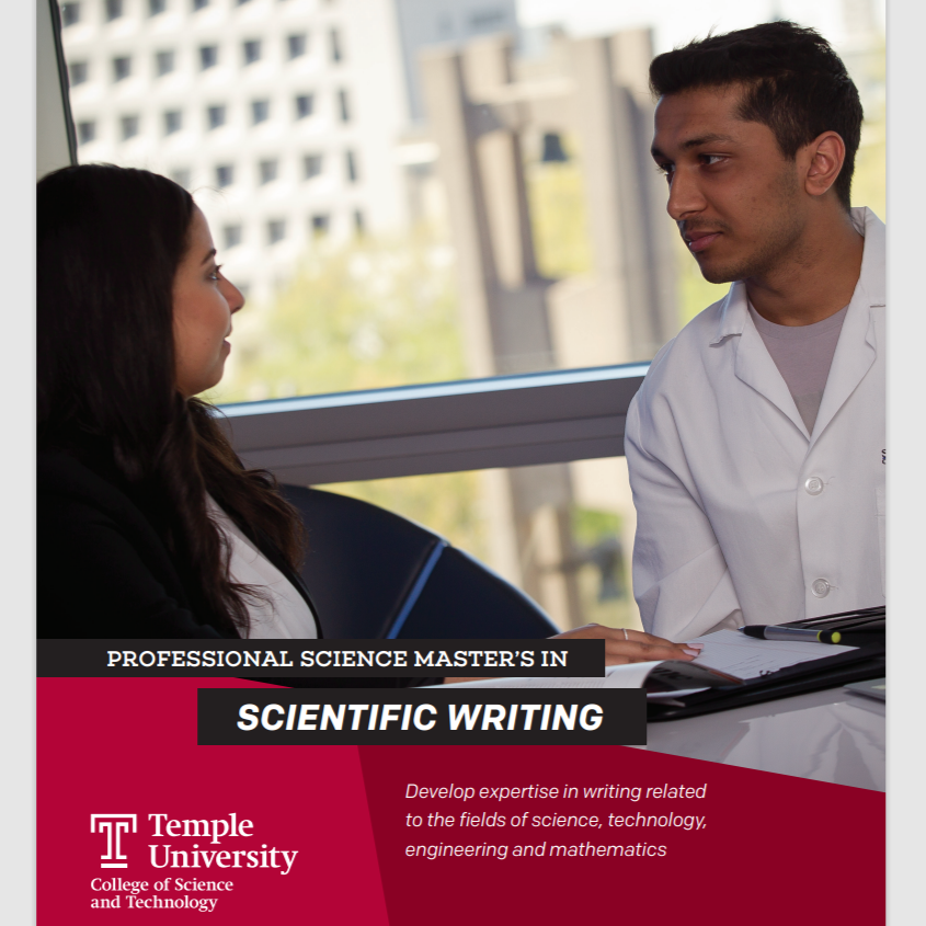 PSMTempleU's tweet photo. Enroll in Temple's #ScientificWriting PSM program today!

#Biology #Pharma #Writing #Science https://t.co/g0IYo5FwEv