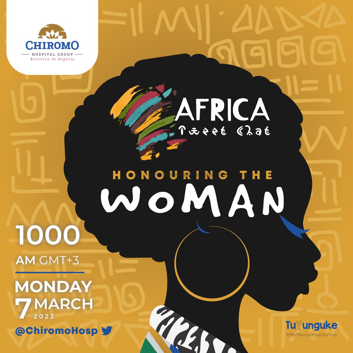 ChiromoHospGrp's tweet photo. Join us on this big day, on Monday from 10-11AM for a #MindfulMondays Africa Tweetchat on:

 "Honoring The Woman"

Feel free to chip in, share or retweet.

Don't Miss!

#TufungukeWanadada
#BreakTheBias
#IWD2022
#InternationalWomensDay2022
#InternationalWomensDay https://t.co/kPGImnKZJ1