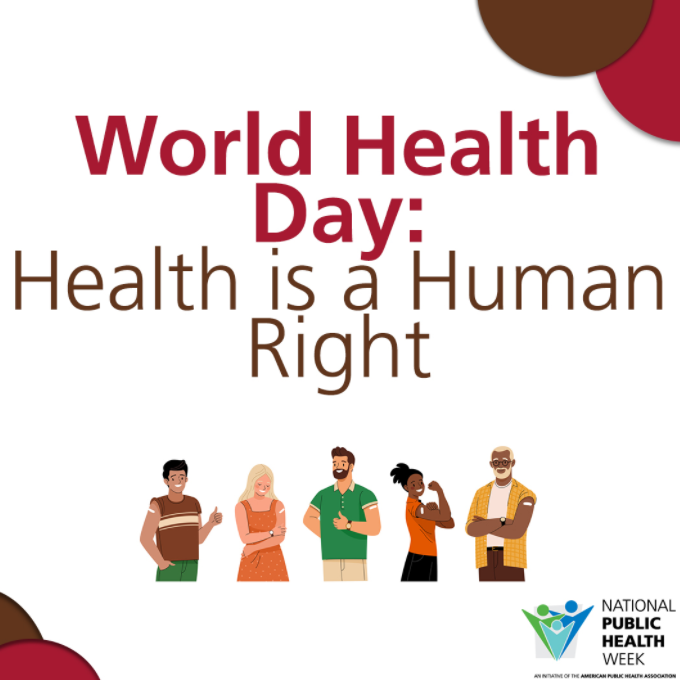 Celebrate World Health Day this National Public Health Week by supporting continued funding for U.S. global health efforts. We are all connected, as the COVID-19 pandemic has shown. Let’s work together to make the world a safer place for everyone. NPHW.org. #NPHW
