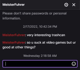 SupremeFries's tweet image. I'm really not sure what warranted this... @Twitch #streamerfail