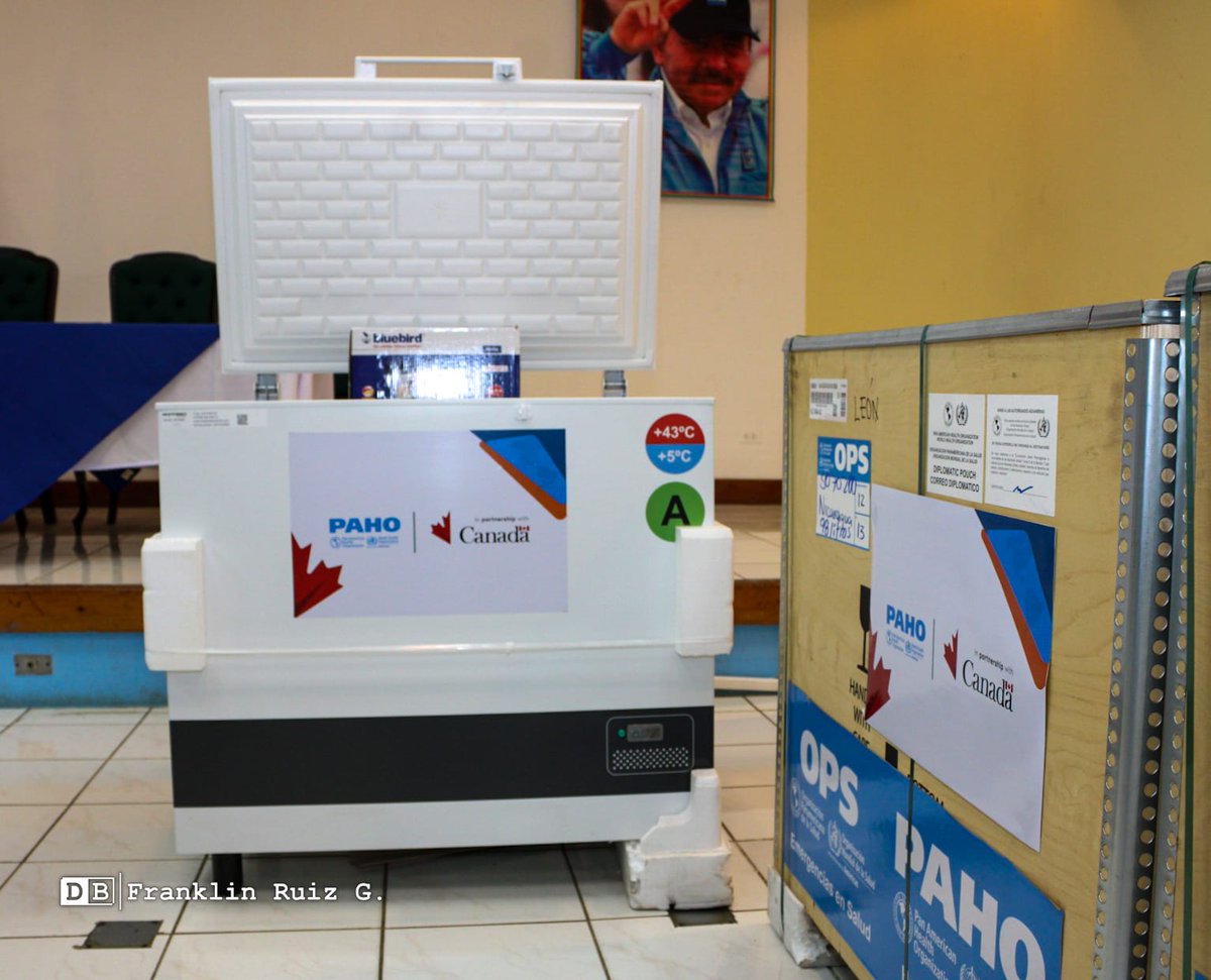 Ministerio de Salud recibe de OPS donación de 13 refrigeradores para vacunas!

➡️Se fortalece la cadena de frío en los SILAIS del país 

#Nicaragua 
#UnidosEnVictorias