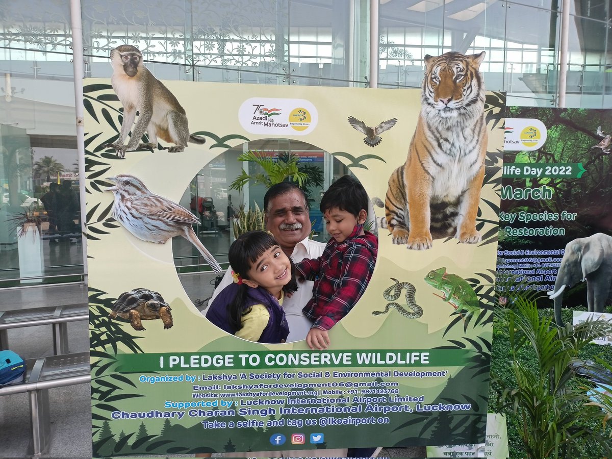 Lakshya_society's tweet photo. The flora and fauna present all around us are the beautiful gift given by nature to us
This #WorldWildlifeDay, we urge you all to celebrate it &amp; wonder of Mother Nature &amp; commit to preserve our wildlife for the delight of our future generations.
#LucknowAirport #GatewayToGoodness https://t.co/wsHqk7Y8df