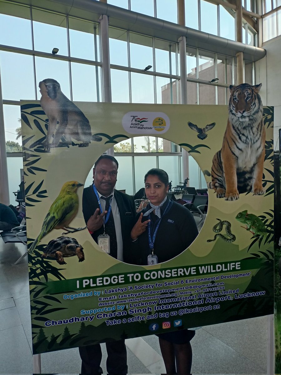 Lakshya_society's tweet photo. The flora and fauna present all around us are the beautiful gift given by nature to us
This #WorldWildlifeDay, we urge you all to celebrate it &amp; wonder of Mother Nature &amp; commit to preserve our wildlife for the delight of our future generations.
#LucknowAirport #GatewayToGoodness https://t.co/wsHqk7Y8df