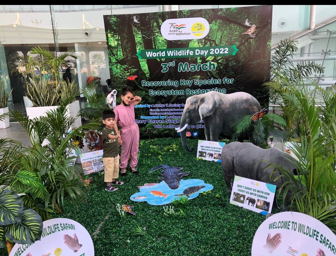 Lakshya_society's tweet photo. The flora and fauna present all around us are the beautiful gift given by nature to us
This #WorldWildlifeDay, we urge you all to celebrate it &amp; wonder of Mother Nature &amp; commit to preserve our wildlife for the delight of our future generations.
#LucknowAirport #GatewayToGoodness https://t.co/wsHqk7Y8df