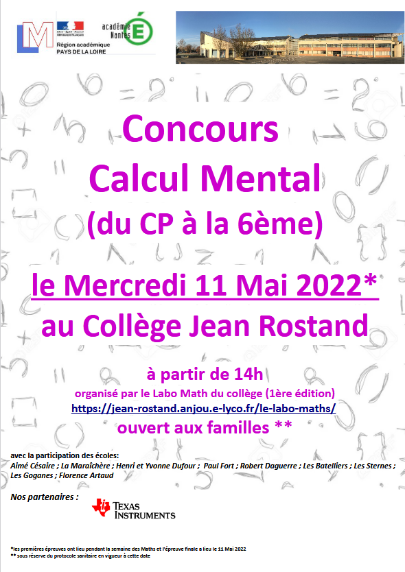 ydanard's tweet photo. #SemaineDesMaths Concours de calcul mental au #labomaths du collège Jean Rostand de #Trélazé ! 9 écoles y participent.
                  Concours ouvert aux familles !!! https://t.co/RWG3wUsufp