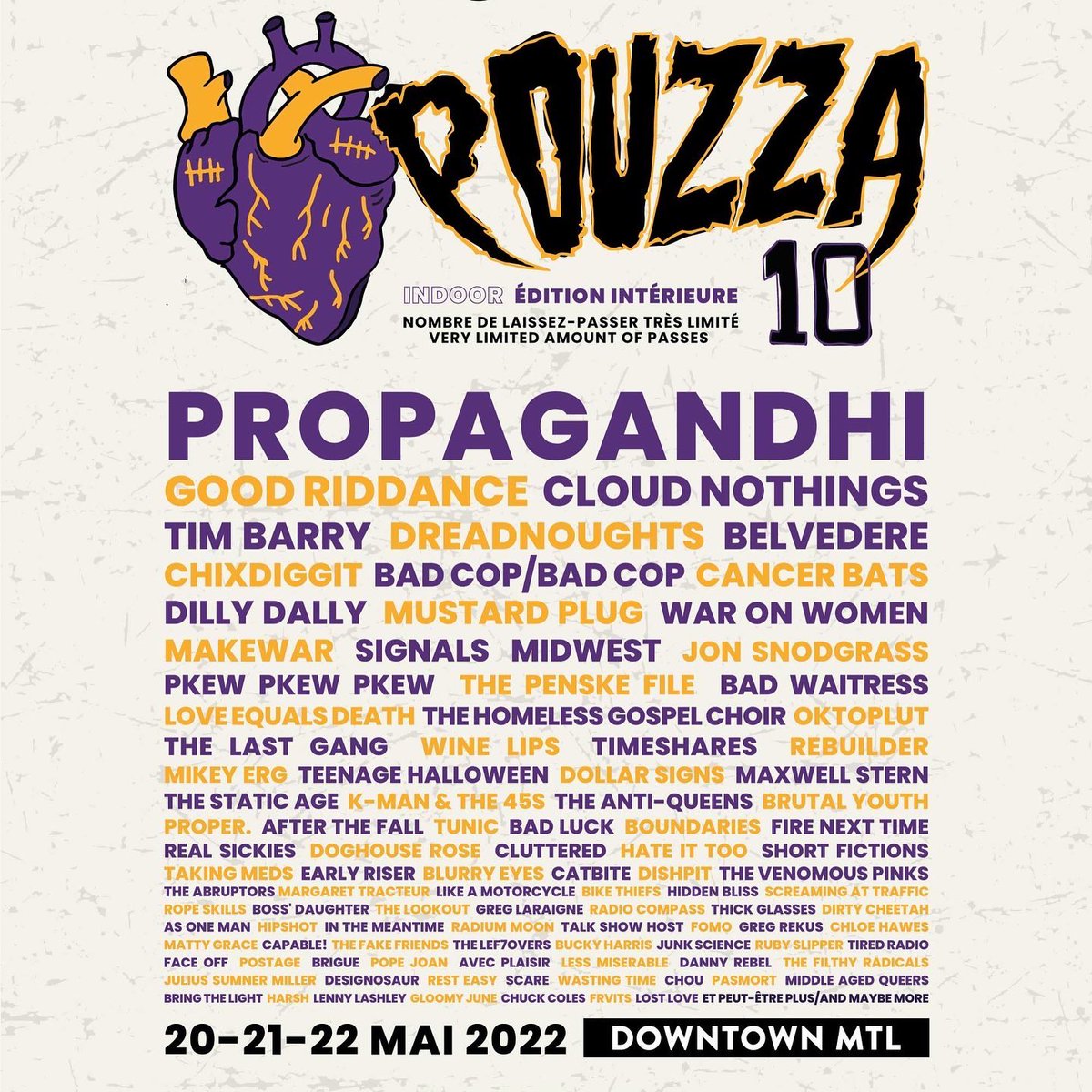 bossdaughtereno's tweet photo. We’re heading back to Montreal to play @PouzzaFest! We’re so stoked! #pouzza #punkrock #propagandhi #maximumpartytime #canada https://t.co/71zQOYU4Nc