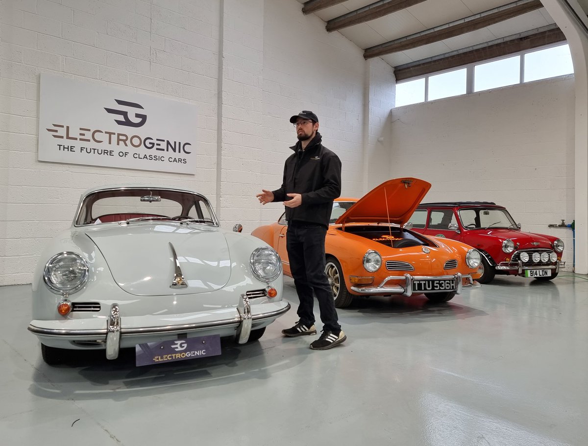 ElectrogenicREV's tweet image. Filming some of our electric classics with @Cyberwest today. More coming soon...⚡
#EVConversion #ElectricPorsche #ElectricMini