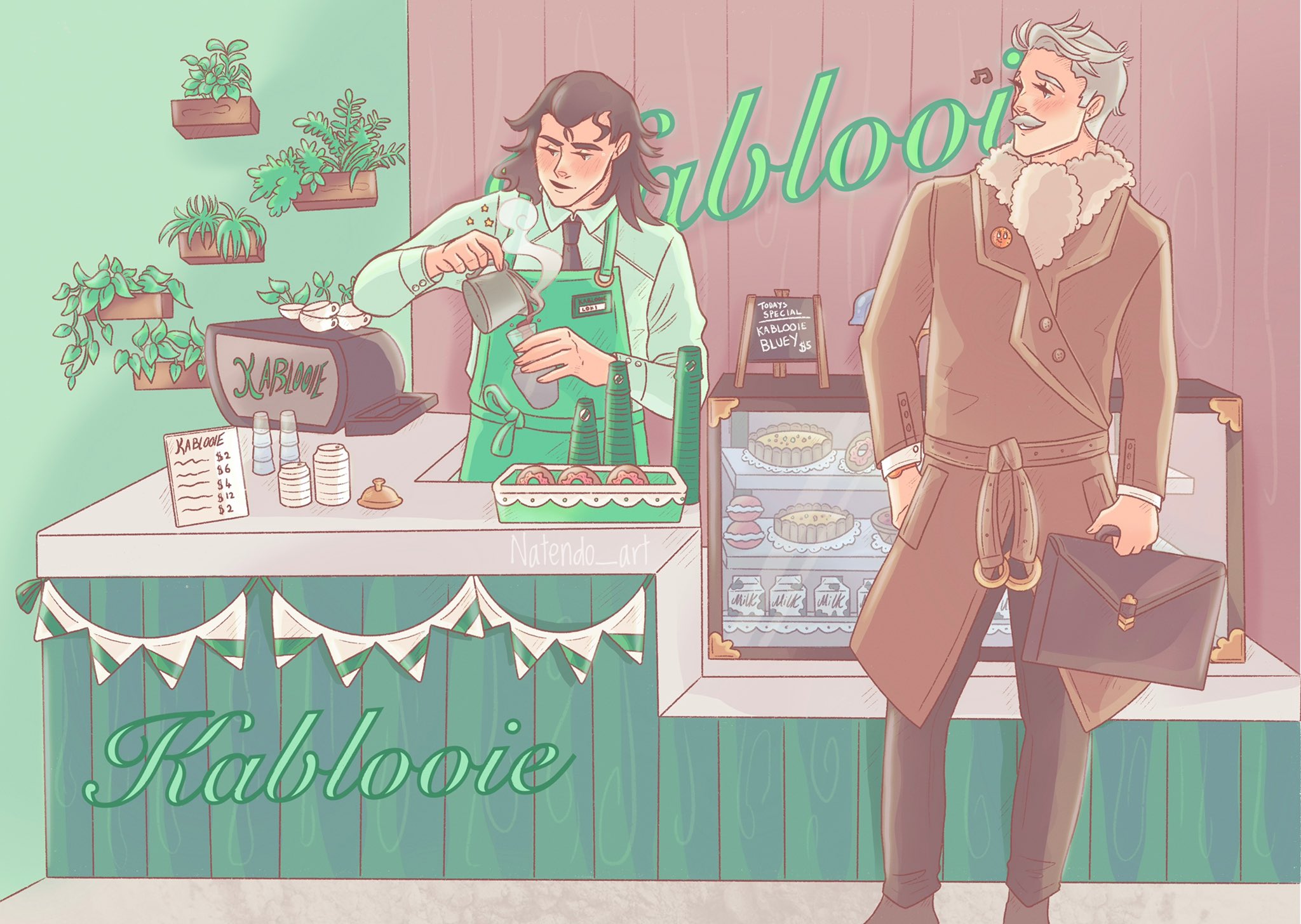 Natendo_art Commissions Open 💕 on Twitter " Coffee shop . . I had