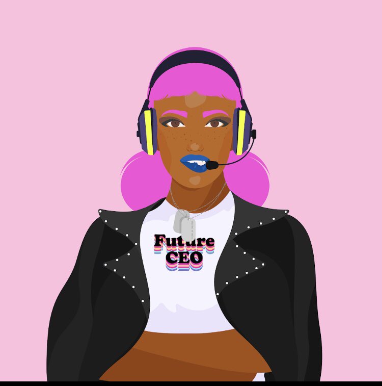 ac3xxx's tweet photo. @BossBeautiesNFT Can’t miss a future CEO…💪🍀🌸 https://t.co/O5BWMMFctU