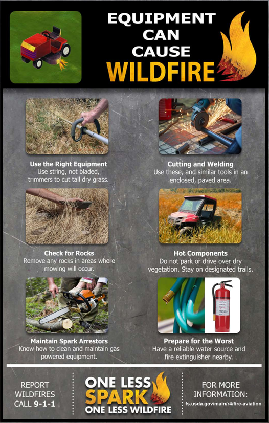 CCFirenIncident's tweet image. #OneLessSpark #OneLessWildfire 
Are You Doing The Right Thing, The Wrong Way?
Whether working to create #DefensibleSpace around your home, just mowing the lawn, or pulling your dirt bike over to the side of the road, if you live in a wildland area you ... facebook.com/groups/Cochise…