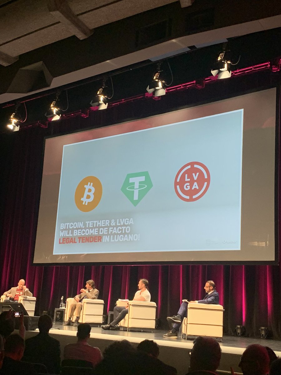 #LuganoPlanB Lugano diventa la prima città del continente ad essere Btc TETHER and Luga #legaltender