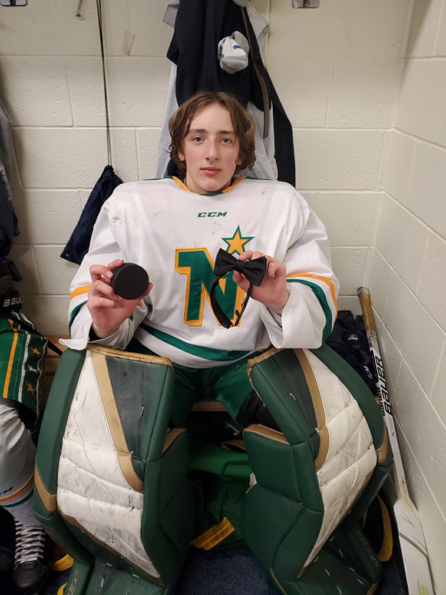 Last nights POG and Bowtie goes to Kason Kobelka.

#NorthstarsU15AAA #hardwork&gt;talent