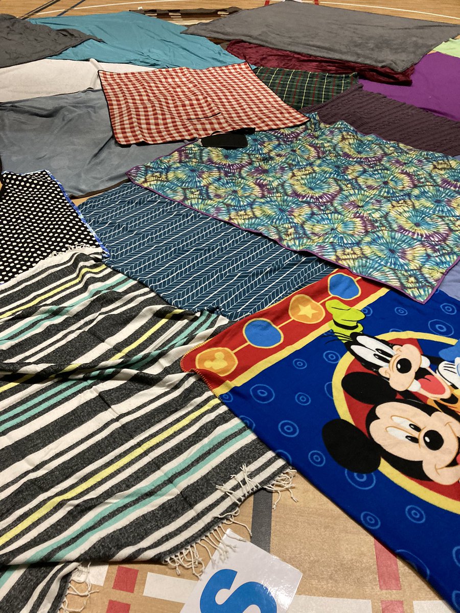 So thankful to have facilitators from our central office lead blanket exercise for our senior students.  So much to learn.  #wearealltreatypeople #treatysix #homelandofthemetis #weallbelong #hiyhiy. #truthandreconciliation.