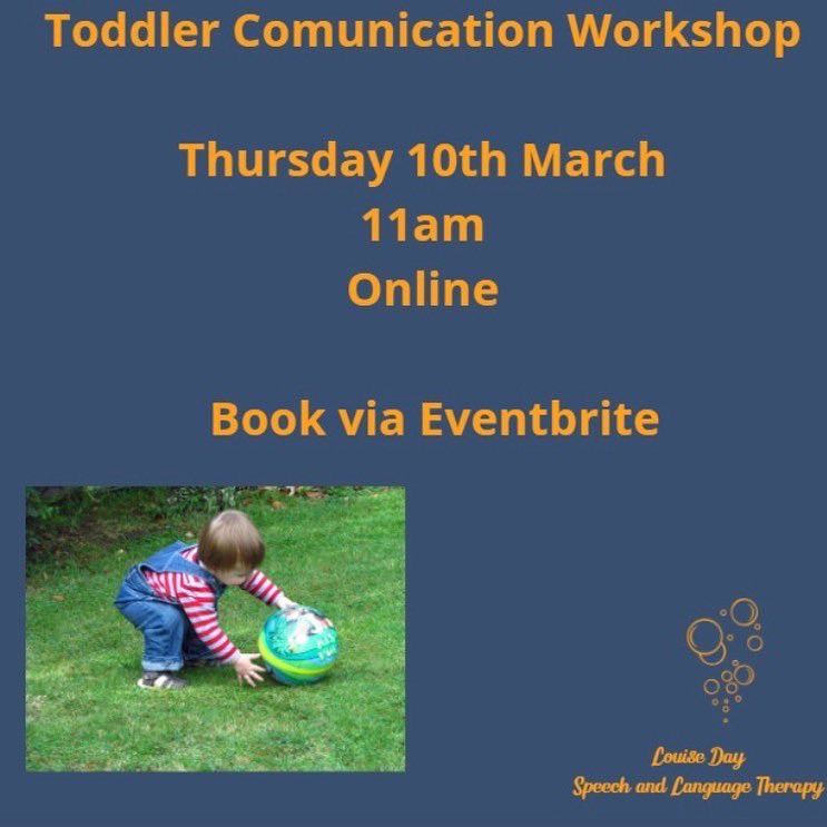LouiseDaySLT's tweet image. Do you have a toddler? Would you like to learn more about helping their speech and language skills? eventbrite.co.uk/e/toddler-comm… #toddlertalk #parentoftoddler #speechworkshop #speechtherapy #speechdelay