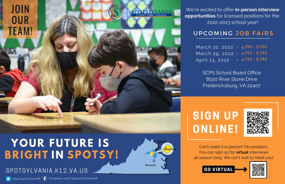 Spotsylvania County Public Schools Human Resources tweet media
