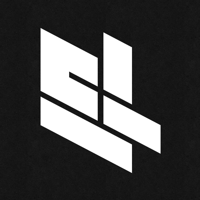 Made a new personal logo integrating my own initials and a man in a helmet in front of a computer.