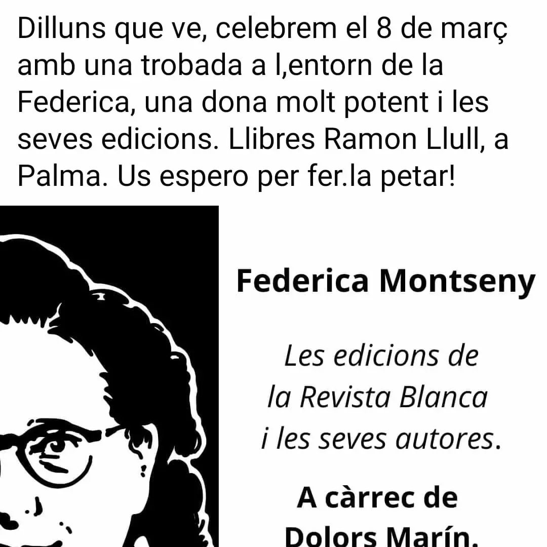 PER UN 8 DE MARÇ LLIBERTARI! 🔥✊🏻
-  Bloc llibertari per a la manifestació a les 19h a plaça Espanya per assenyalar la violència d'arrel del patriarcat I la hegemonia d'aquest.
+