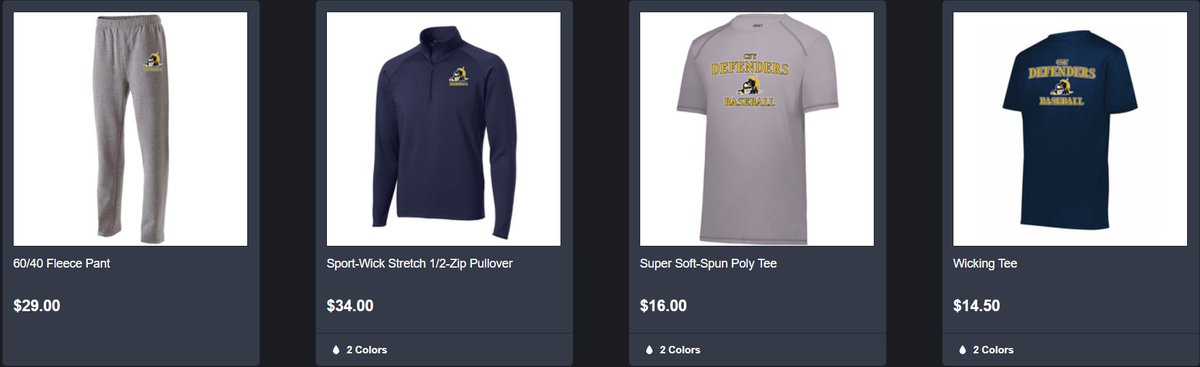 As the weather starts to get warmer, who's looking forward to baseball? As you gear up for the season, make sure to "gear up" with awesome Defenders apparel! You can find our great selection of options here. Make sure to order by March 6th!

…school-of-york-baseball.itemorder.com/shop/sale/