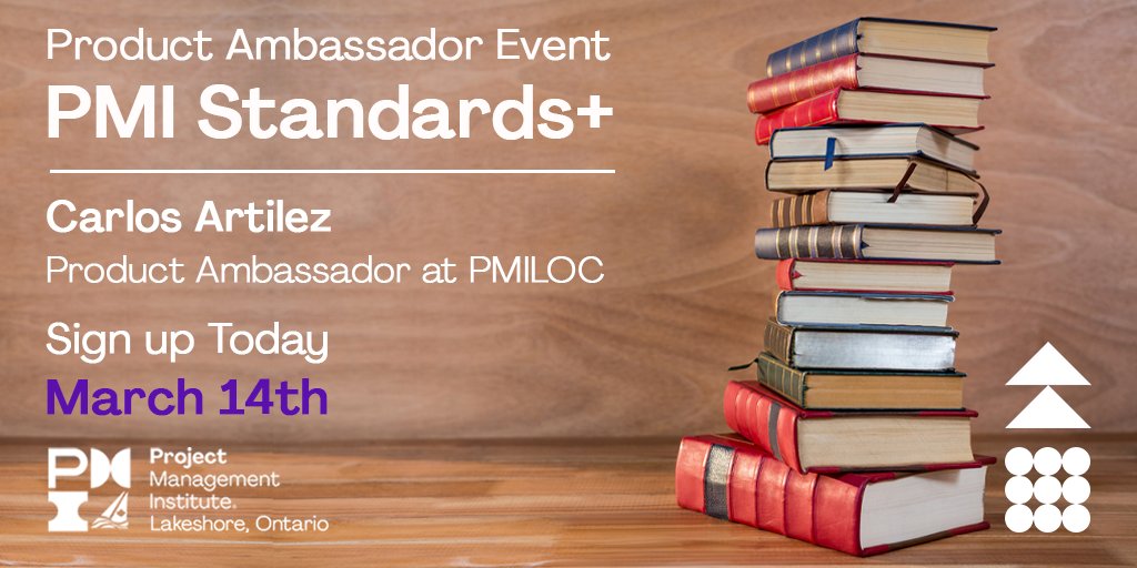 Access to all  #PMI Standards, templates, and much more! On March 14th, Carlos Artilez will provide us a quick overview of the #PMIStandardsplus Platform.
Learn how to take advantage of all the available material. To Register > ow.ly/eeqK50I3VWQ
#PMILOC #PMIToronto