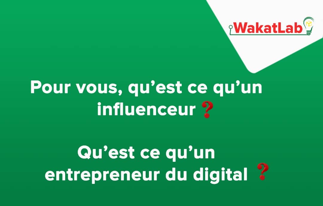 On entend beaucoup parler ces derniers temps d'influenceurs et d'entrepreneurs du digital.

Pour vous, qu'est ce qu'un influenceur ? qu'est ce qu'un entrepreneur du digital ? 🤔

#lwili #digital #influenceur