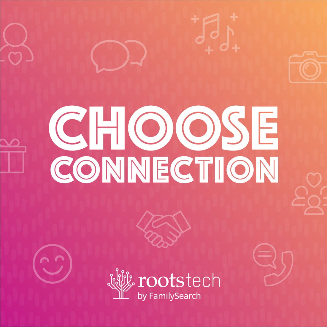 RootsTechConf's tweet photo. #ChooseConnection is a social movement that encourages people to connect with others—familial relationships, friendships, etc., because connection can enrich and bring meaning to our lives.

Join the conversation using #ChooseConnection! https://t.co/DTftBgAo96