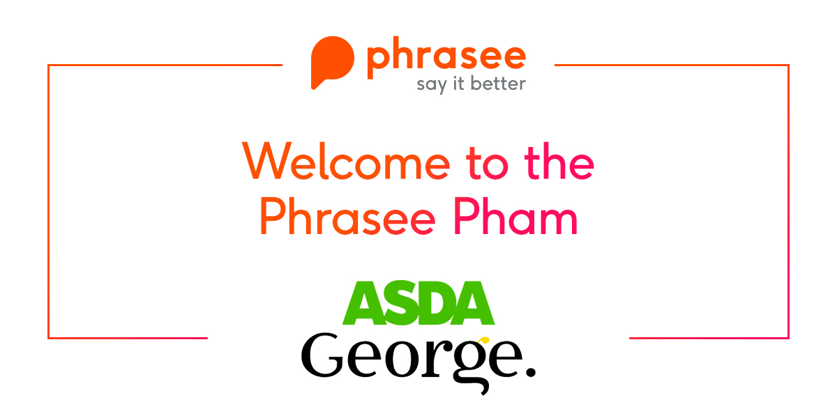 A big welcome to the Phrasee Phamily awesome Team <a href="/asda/">Asda</a> 🧡💚 We can't wait to start making a difference to your <a href="/Georgeatasda/">George at Asda</a> marketing campaigns! #brandlanguageoptimization