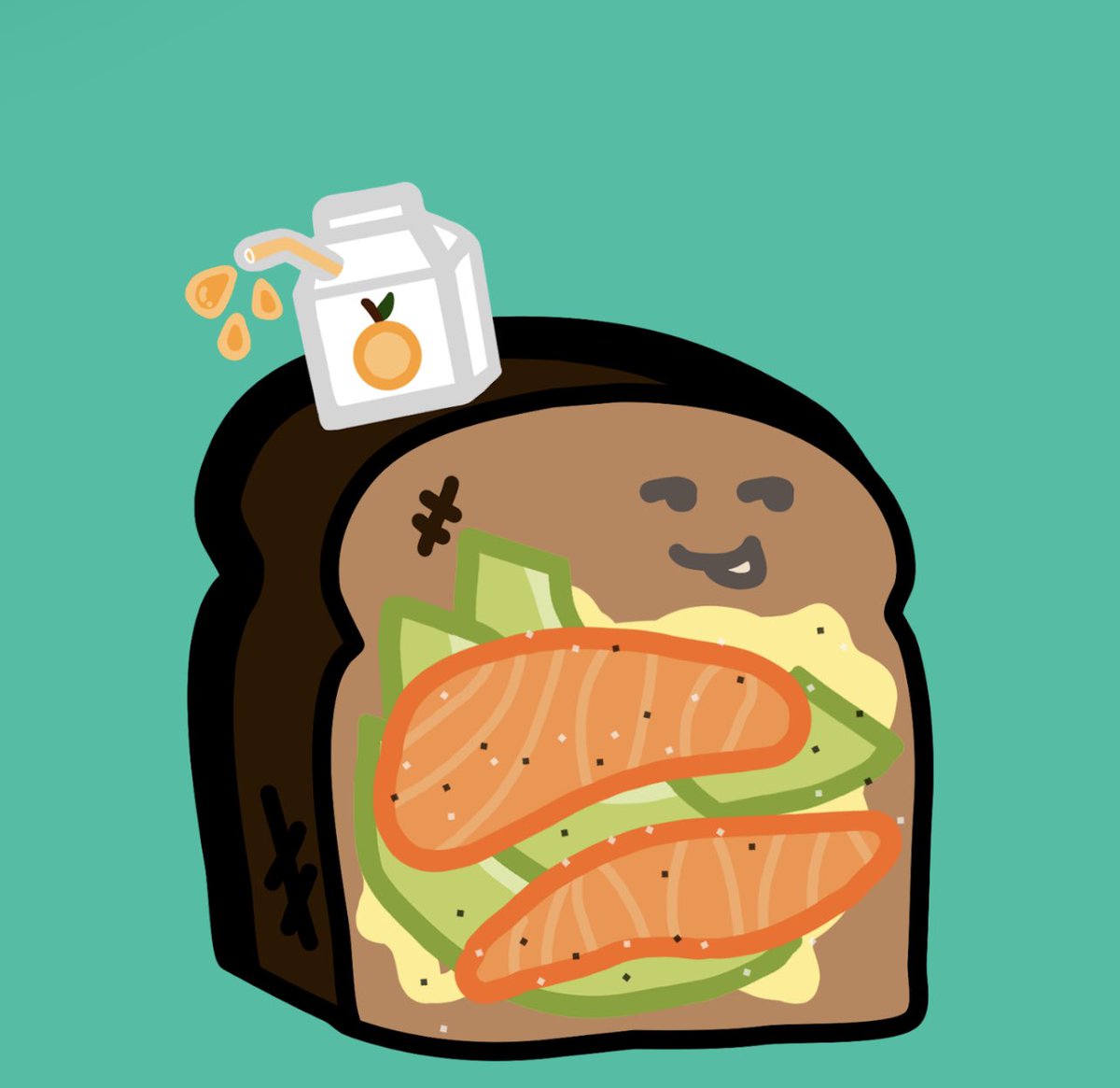 SimonGonveg's tweet photo. @tastytoastys @chanelcoco @tastytoastys  for me it is a 1 of 1 love the colors and the actitud my toast emit, it is not afraid of any butter knife https://t.co/VKUSnFL3W0