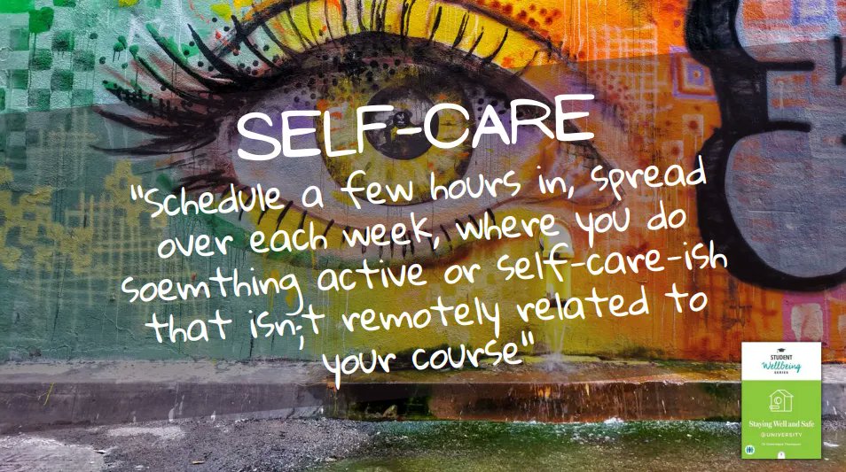 Self-care, self-compassion, budgeting, perfectionism - and more. This resource published on @triggercalm is a great read, not only today on #UniMentalHealthDay, but year-round - for any student: buff.ly/35mUB1L