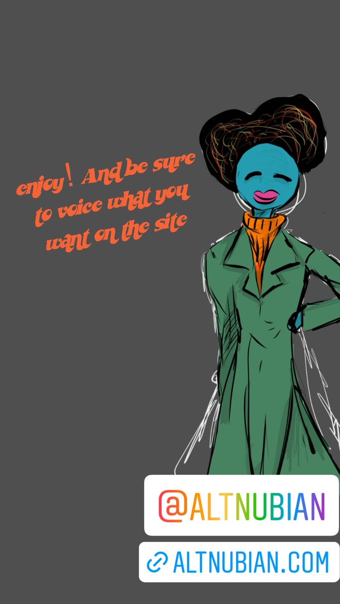 I started altnubian.com because i wanted to fill a gap. Our stories weren’t being told. Its why i spent 2.5 yrs up LATE writing about your art. But now I want to give y’all the opportunity to tell YOUR OWN stories through <a href="/altnubian/">Altnubian</a> -introducing, our digital library!