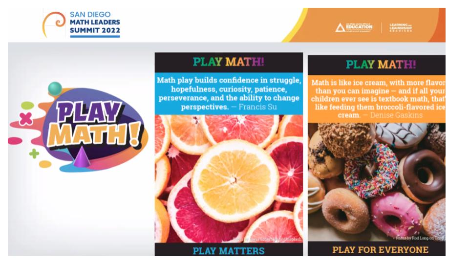 Dinhclass's tweet photo. Playing math is for all of our students, not just the fast finishers. Let's open this up for everyone to discover how "yummy" Math can be!  #SDMathSummit @Audrey_Mendivil https://t.co/yokEc5h7hB