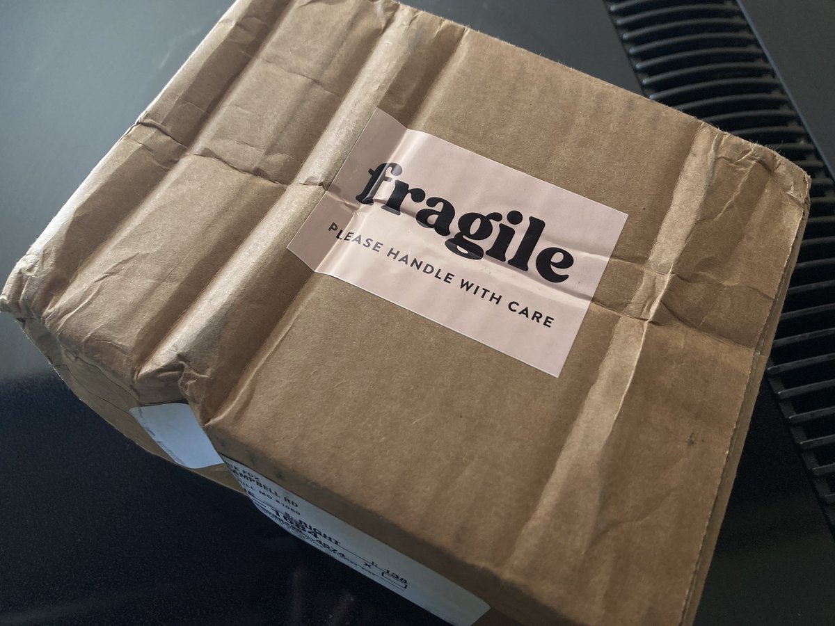 When a package arrives that has a “Fragile please handle with care” sticker on it and it looks like it was used as a hockey puck, maybe the sticker should start with Not fragile please toss and stomp on this package before delivery.