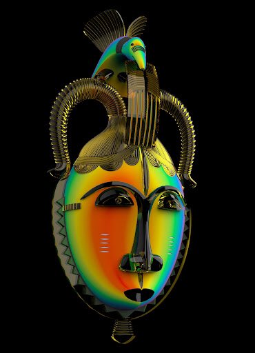 OBJClothing's tweet photo. Kuba Mask and Yohure Mask:  Check out this item on OpenSea https://t.co/ogB9NhROHW via @opensea https://t.co/SUQiLcp7W9