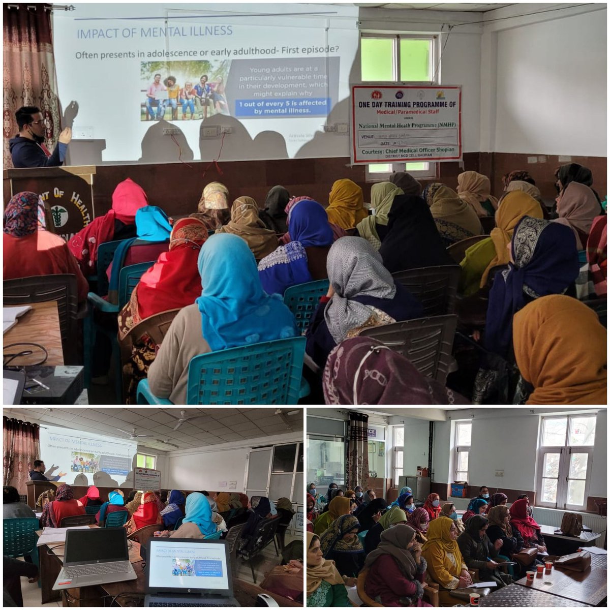 One Day training Program of Medical / Paramedical Staff under National Mental Health Program (NMHP) at Block Medical Office Zainapora under the Supervision of Chief Medical Officer Shopian on 3rd March 2022. <a href="/yasinc_ias/">Yasin M. Choudhary</a> <a href="/DhskNhm/">NCD, NHM, Kashmir Division</a> @DhskKashmir