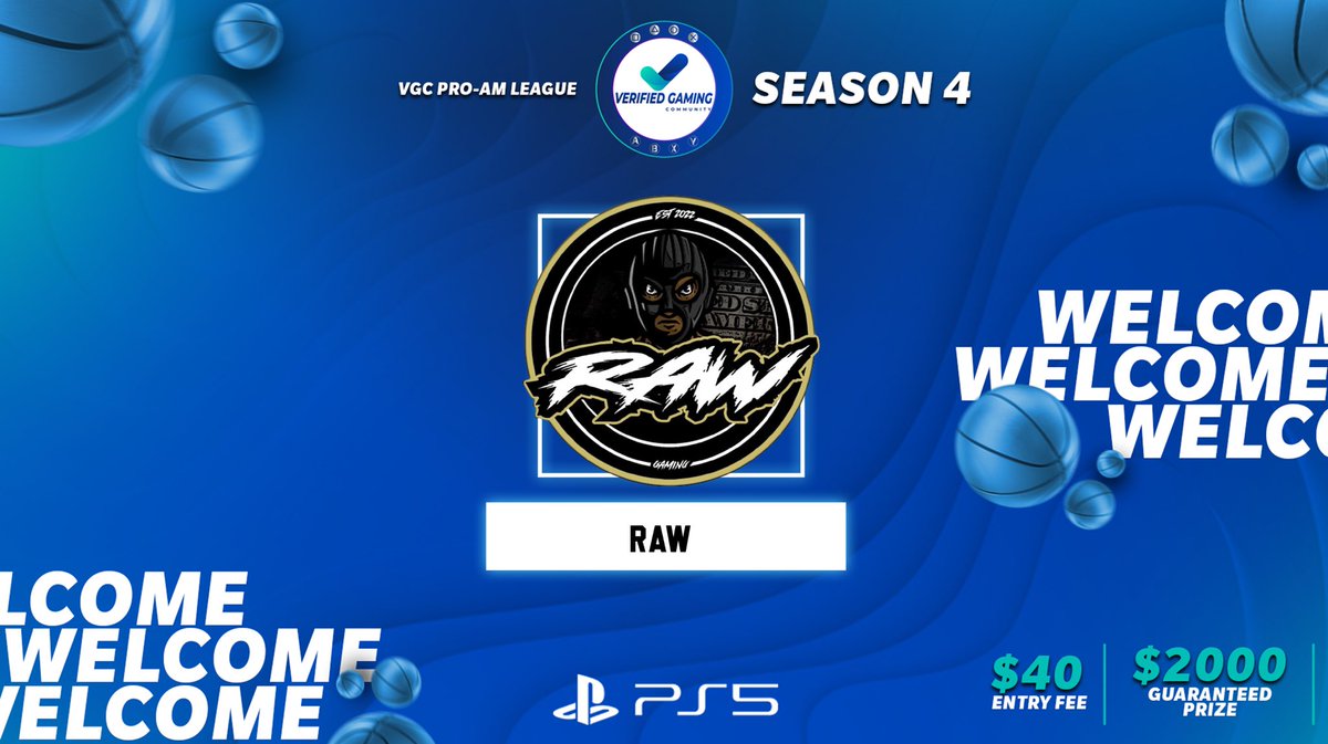 Let’s welcome <a href="/RawProam/">RaW ProAm</a> to season 4 #PS5 side‼️ 

Roster Reveal:

PG <a href="/Delusion_HD/">Jon-Jon🥇</a>
SG @SirGreatness15
SF <a href="/Real814_Savage/">𝐸𝒯</a>
PF <a href="/Call_Me_Collis/">COLLIS 👹⏰</a>
C <a href="/zploe/">Ploe😶‍🌫️</a>

$𝟒𝟎𝟎𝟎 PRIZE POOL💰🚨SIGN UP DEADLINE TOMORROW🚨
➡️➡️linktr.ee/VGC2k
#NBA2K22 #2Kfreeagent <a href="/WalkOnWarriors/">⚠️ Walk-On Warriors</a> @2KHUNTSEARCH