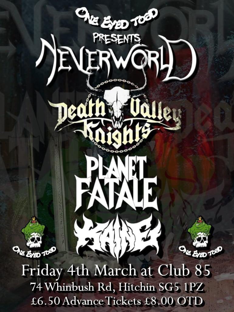 Planet Fatale (@planetfatale) on Twitter photo Ooooo yeah, let’s do this 😝🤘We hit the stage TOMORROW at the epic <a href="/club85/">Club 85</a> in Hitchin with <a href="/Neverworldmetal/">Neverworld</a> , Death Valley Knights and <a href="/kainemetal/">Kaine</a> 🔥🔥🔥
<a href="/OneEyedToadRecs/">OneEyed Toad Records</a> presents🧡
facebook.com/events/s/never… Ooooo yeah, let’s do this 😝🤘We hit the stage TOMORROW at the epic <a href="/club85/">Club 85</a> in Hitchin with <a href="/Neverworldmetal/">Neverworld</a> , Death Valley Knights and <a href="/kainemetal/">Kaine</a> 🔥🔥🔥
<a href="/OneEyedToadRecs/">OneEyed Toad Records</a> presents🧡
facebook.com/events/s/never…