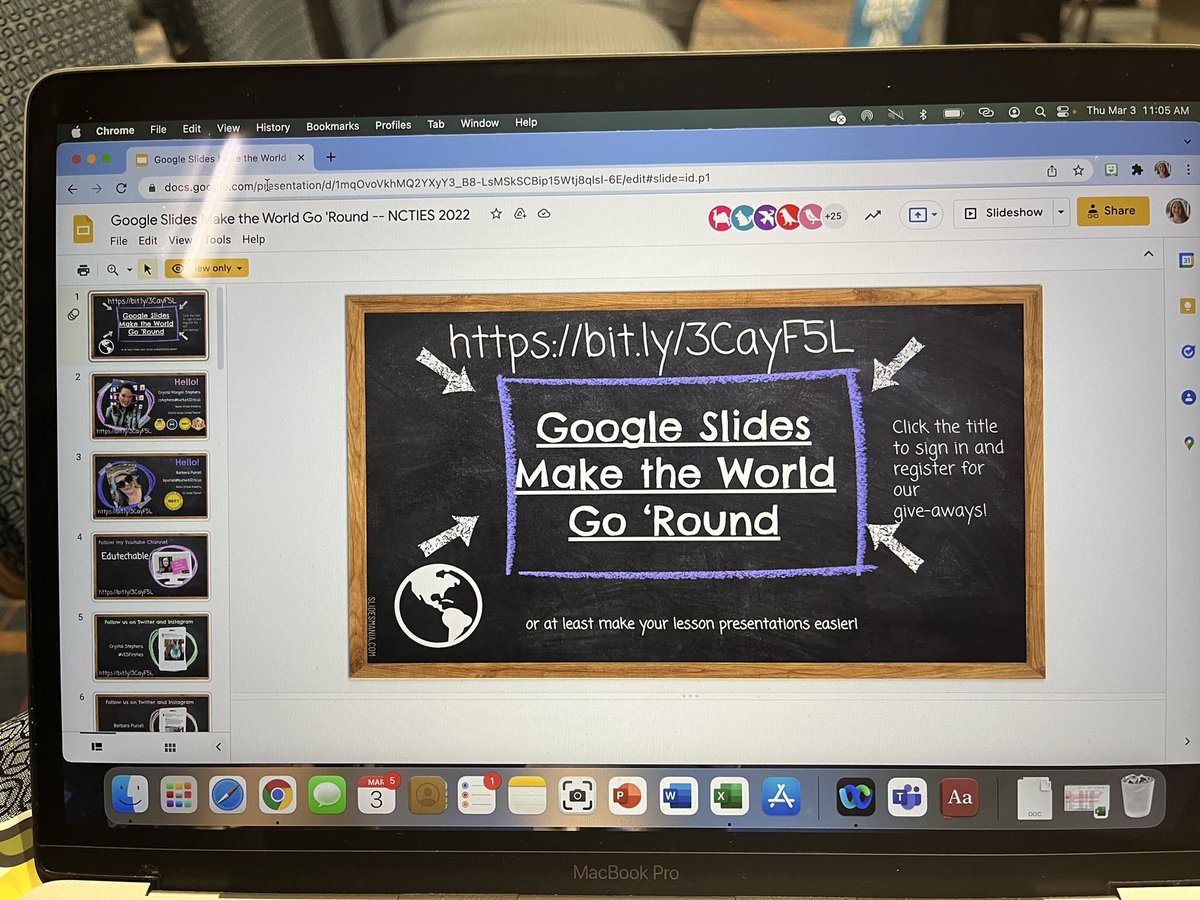 VESFirsties's tweet photo. So excited that I once again got the opportunity to present at #ncties22 with Barbara Purcell!! #Better2gether #bcpsignitelearning #burkevirtualacademy #peardeck #googleslides https://t.co/UlWvGYQaVD
