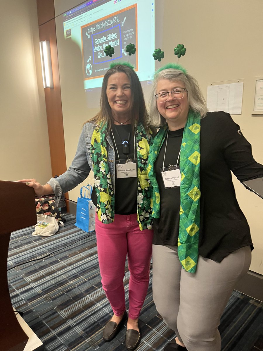 VESFirsties's tweet photo. So excited that I once again got the opportunity to present at #ncties22 with Barbara Purcell!! #Better2gether #bcpsignitelearning #burkevirtualacademy #peardeck #googleslides https://t.co/UlWvGYQaVD
