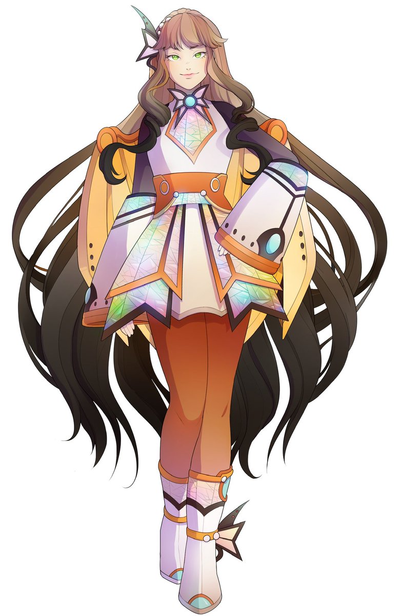NetDuel's tweet photo. Introducing OREIN: Clever, Chique, Mysterious? Orein is an icon on the net, but could she be a fierce combatant too?

#indiegame #indiedev #videogame #gamedev #conceptart https://t.co/TXsbZ602Az