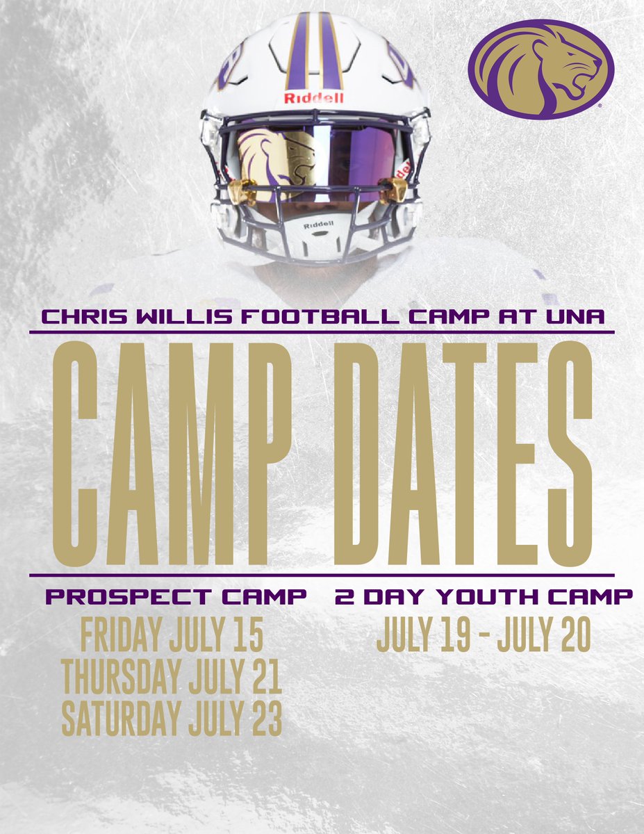 Do you want to get recruited? It's no better way than attending UNA Prospects Camps. 📅 Friday, July 15 📅 Thursday, July 21 📅 Saturday, July 23 #RoarLions