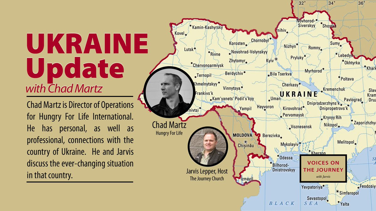 tjcmoncton's tweet photo. Ukraine Update (recorded today): Chad Martz joins Pastor Jarvis on Voices on the Journey. https://t.co/41LmXGKmnr via @YouTube https://t.co/rM9aRMa20K