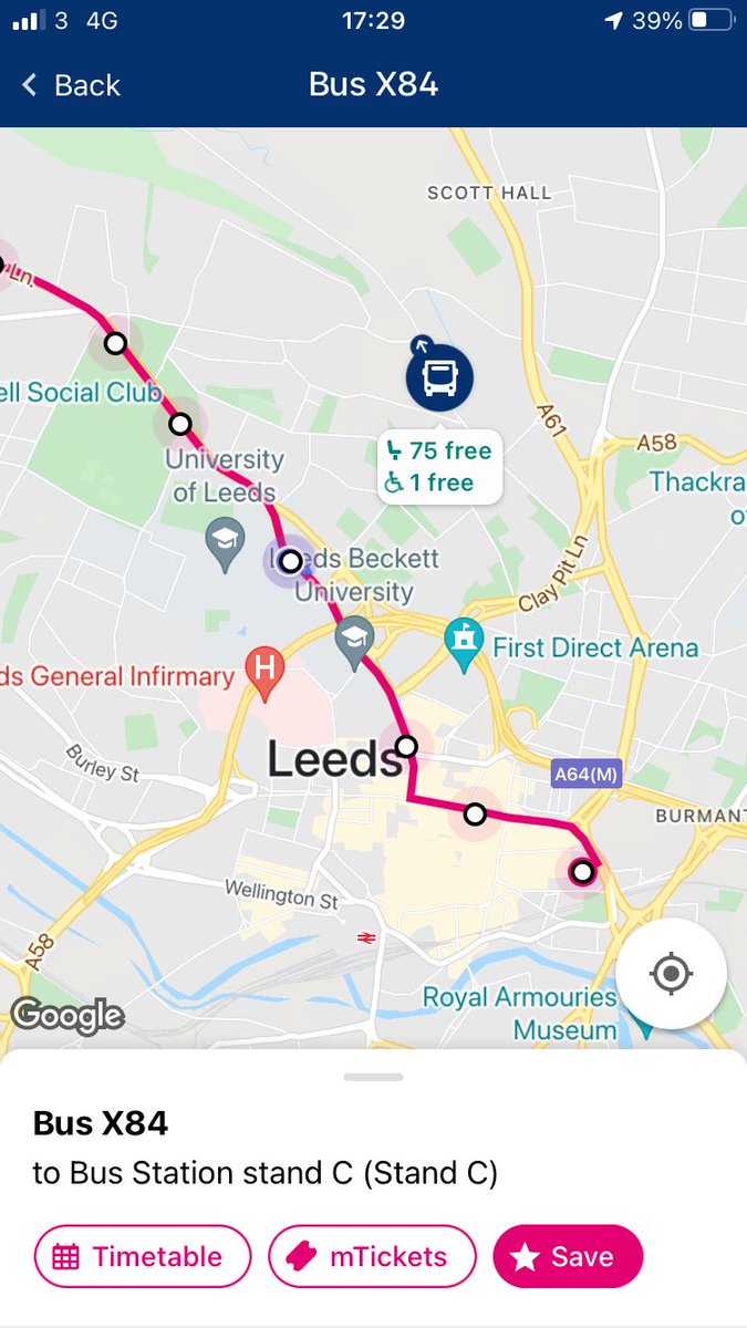 steverarnold's tweet photo. @FirstWestYorks Hi Folks. The #X84 seems to have gone rogue. Unless there has been a route change I was unaware of. 🤔 https://t.co/TOJwTAwdvM