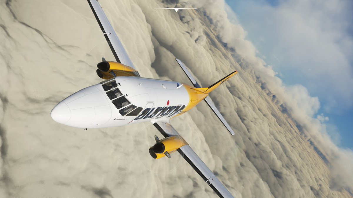 TheBadSimPilot's tweet photo. Flight sim  Screenshot of the day: next gen sims EMB110 Over london on typically cloudy day day  #MSFS2020  #FSSOTD https://t.co/AWzgd6sg7e