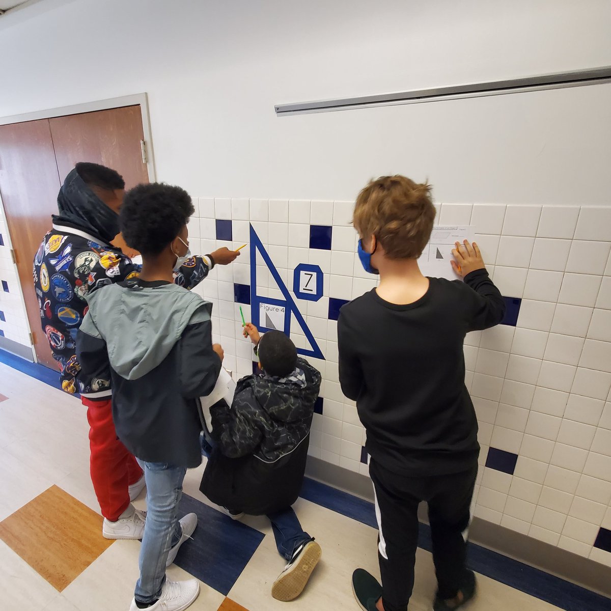 Smallblocktech's tweet image. Had a really nice time working with Mrs. Blount&apos;s 5th grade class figuring out the  measurements of shapes in the hallway and then using Genial.ly and Google Slides to work on perimeter.   
@jennthomas75 @JolleyLa @PortsVASchools @ebracyPPS