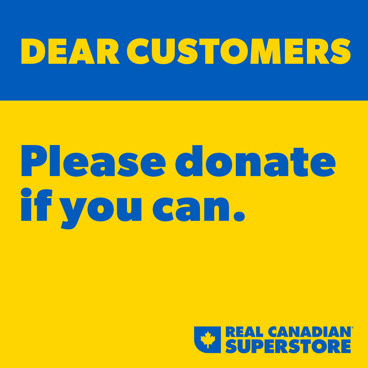 Real Canadian Superstore on X: Our company is making a $100,000 donation  to the Red Cross, and will match those made at our stores or at the link  below up to $50,000.